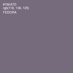 #766A7D - Fedora Color Image