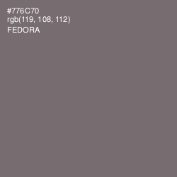 #776C70 - Fedora Color Image