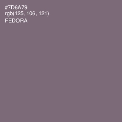 #7D6A79 - Fedora Color Image