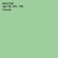 #9ECD9E - Feijoa Color Image