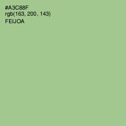 #A3C88F - Feijoa Color Image