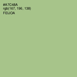 #A7C48A - Feijoa Color Image