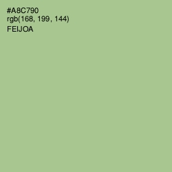 #A8C790 - Feijoa Color Image