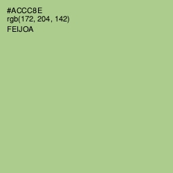 #ACCC8E - Feijoa Color Image