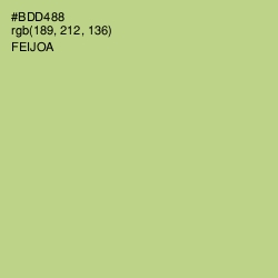 #BDD488 - Feijoa Color Image