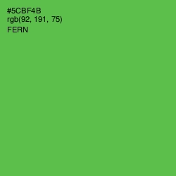 #5CBF4B - Fern Color Image
