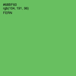 #68BF60 - Fern Color Image