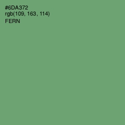 #6DA372 - Fern Color Image