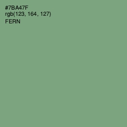 #7BA47F - Fern Color Image