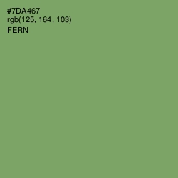 #7DA467 - Fern Color Image