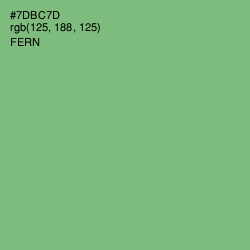 #7DBC7D - Fern Color Image