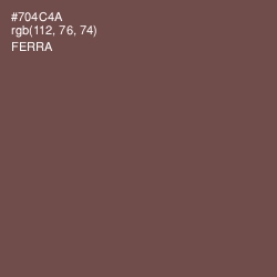 #704C4A - Ferra Color Image