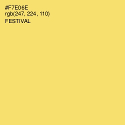 #F7E06E - Festival Color Image