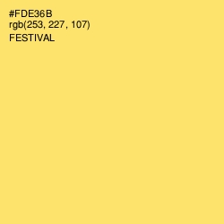#FDE36B - Festival Color Image