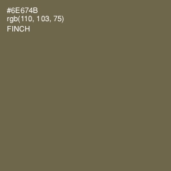 #6E674B - Finch Color Image