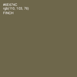 #6E674C - Finch Color Image