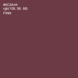 #6C3A44 - Finn Color Image