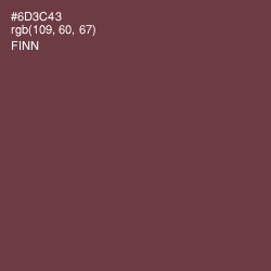 #6D3C43 - Finn Color Image