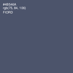 #4B546A - Fiord Color Image