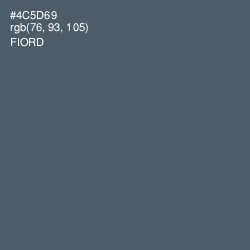 #4C5D69 - Fiord Color Image