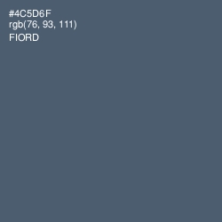 #4C5D6F - Fiord Color Image