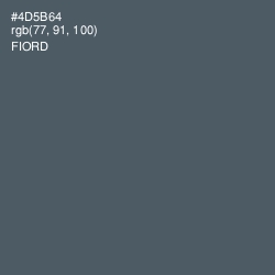 #4D5B64 - Fiord Color Image