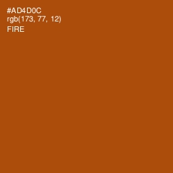#AD4D0C - Fire Color Image