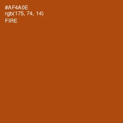 #AF4A0E - Fire Color Image