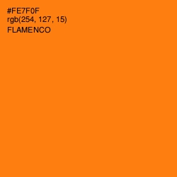 #FE7F0F - Flamenco Color Image