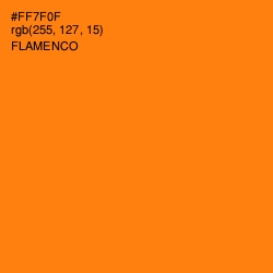 #FF7F0F - Flamenco Color Image
