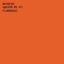 #E45F29 - Flamingo Color Image