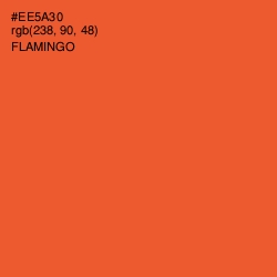#EE5A30 - Flamingo Color Image