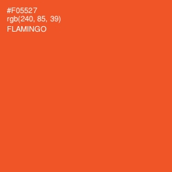 #F05527 - Flamingo Color Image