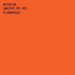 #F25F28 - Flamingo Color Image