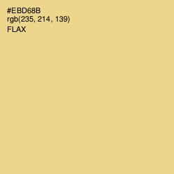 #EBD68B - Flax Color Image