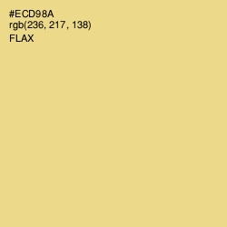 #ECD98A - Flax Color Image