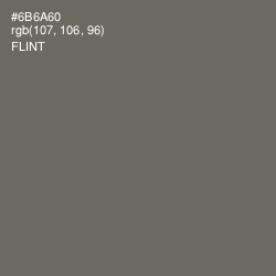 #6B6A60 - Flint Color Image