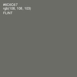 #6C6C67 - Flint Color Image