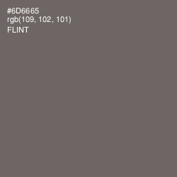 #6D6665 - Flint Color Image