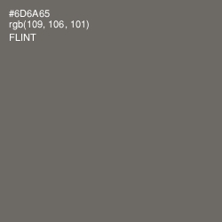 #6D6A65 - Flint Color Image