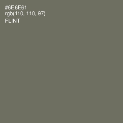 #6E6E61 - Flint Color Image