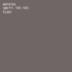 #6F6766 - Flint Color Image
