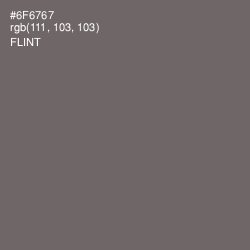 #6F6767 - Flint Color Image