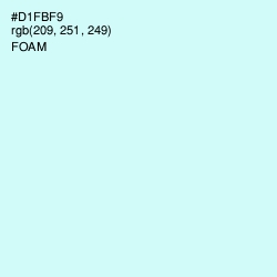 #D1FBF9 - Foam Color Image