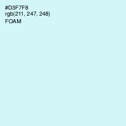 #D3F7F8 - Foam Color Image