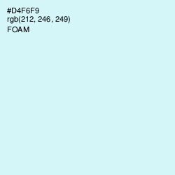 #D4F6F9 - Foam Color Image