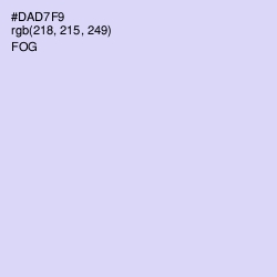 #DAD7F9 - Fog Color Image