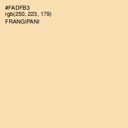 #FADFB3 - Frangipani Color Image