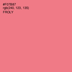 #F07B87 - Froly Color Image
