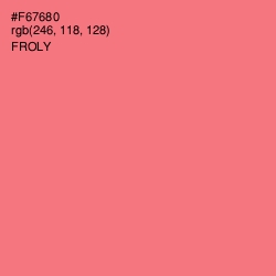 #F67680 - Froly Color Image